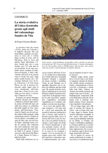 storia evolutiva - Centro Studi e Documentazione Isola di Ustica