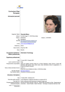 Curriculum Vitae in formato pdf - Marco Cherubini