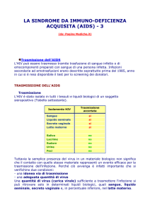 la sindrome da immuno-deficienza acquisita