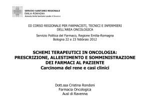 3° corso regionale farmacie oncologiche 2012