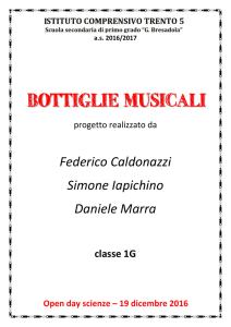 bottiglie musicali - Istituto Trento 5