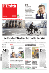 Selfie dall`Italia che batte la crisi