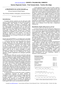 Gli acidi grassi omega-3