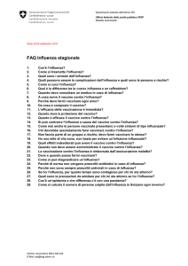 FAQ Influenza stagionale