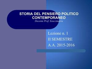 CORSO DI STORIA MODERNA Docente Prof. Martucci