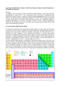 Aspetti generali della Fisica Atomica e della Fisica Nucleare