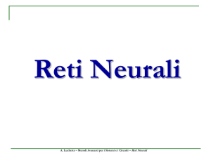 Appunti di Reti Neurali