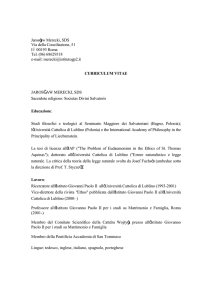 consulta qui il pdf - Pontificio Istituto Giovanni Paolo II