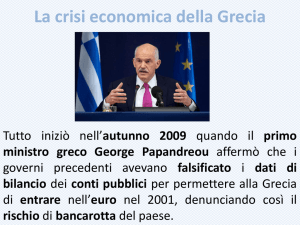 La crisi economica della Grecia