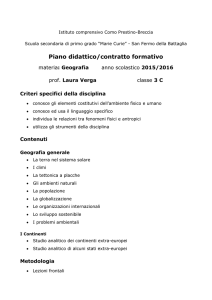 Piano didattico/contratto formativo