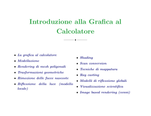 Introduzione alla Grafica al Calcolatore