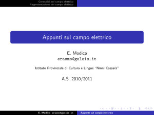 Appunti sul campo elettrico