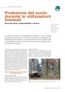 protezione del suolo durante le utilizzazioni forestali