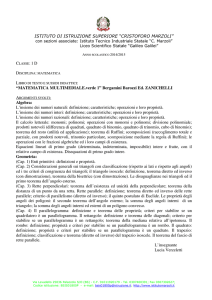 ISTITUTO DI ISTRUZIONE SUPERIORE “CRISTOFORO MARZOLI