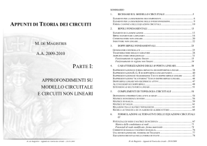 appunti di teoria dei circuiti parte i: approfondimenti