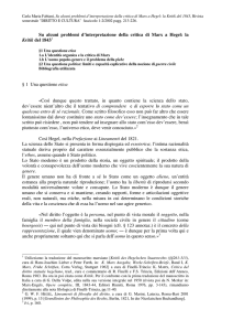 Su alcuni problemi d`interpretazione della critica di Marx a Hegel: la