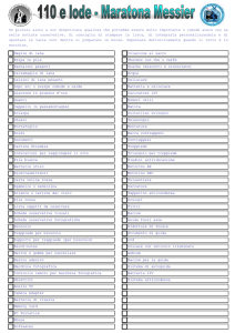 L`elenco degli oggetti da non dimenticare (in pdf)