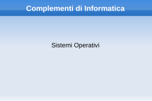Complementi di Informatica - Dipartimento di Informatica