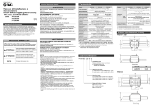 Manuale di installazione e manutenzione Sensore del flusso digitale