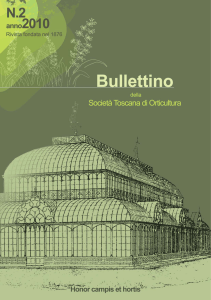 Bullettino 2010 n. 2 - Società Toscana di Orticultura