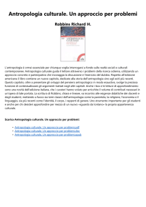 Antropologia culturale. Un approccio per problemi Robbins Richard H.