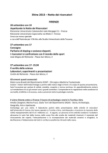 scarica il programma dettagliato - Università degli Studi di Firenze