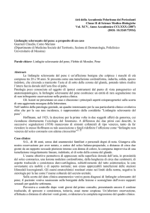 Linfangite sclerosante del pene - Università degli Studi di Messina