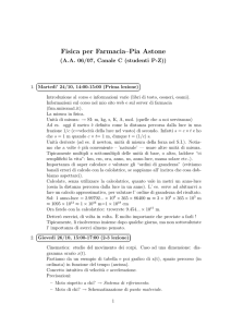 Fisica per Farmacia–Pia Astone