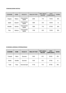 comunicazione digitale economia aziendale internazionale