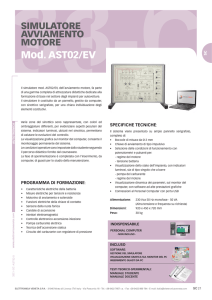 AST02/EV - Simulatore Avviamento Motore