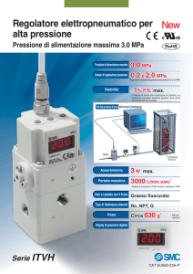 Regolatore elettropneumatico per alta pressione