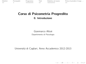 1cm Corso di Psicometria Progredito - 0. Introduzione