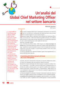 Un`analisi del Global Chief Marketing Officer nel