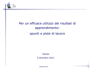 Diapositiva 1 - Portale tematico dell`Ufficio Scolastico Territoriale XXI