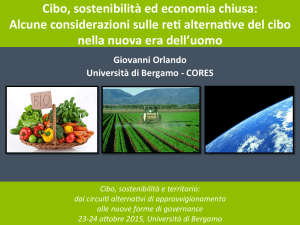 Cibo, sostenibilità ed economia chiusa