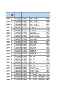 Regione Sigla prov Ambito Toscana LI TOS0000012 LIIC803009