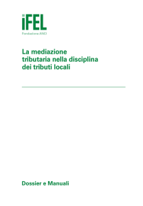 La mediazione tributaria nella disciplina dei tributi locali