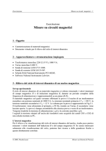 Misure su circuiti magnetici