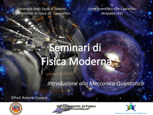 Introduzione alla Meccanica Quantistica