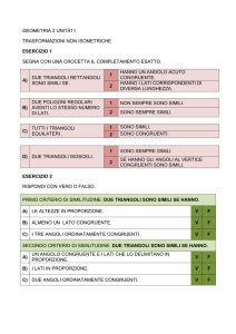 GEO U11 TRASFORMAZIONI NON ISOMETRICHE