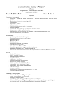 Matematica - Liceo Scientifico Pitagora | Selargius