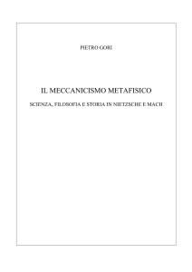 il meccanicismo metafisico