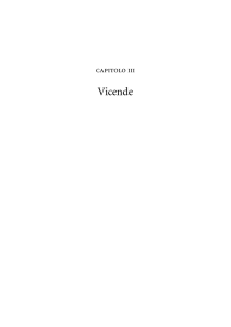 capitolo iii · Vicende