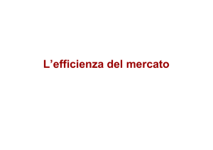 L`efficienza del mercato