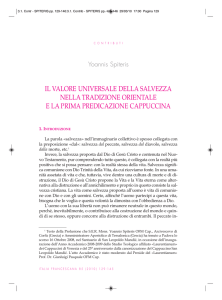 SPITERIS Y., Il valore universale della salvezza nella tradizione