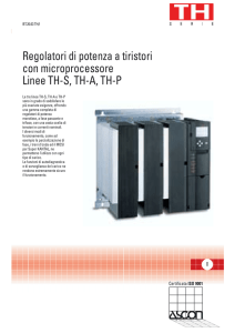 Regolatori di potenza a tiristori con microprocessore Linee TH