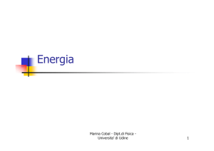 Energia - Sezione di Fisica