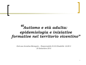 Autismo e età adulta: epidemiologia e iniziative