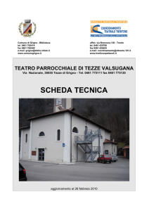 scheda tecnica - Coordinamento Teatrale Trentino