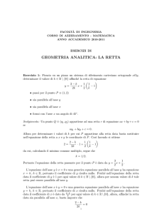 geometria analitica: la retta